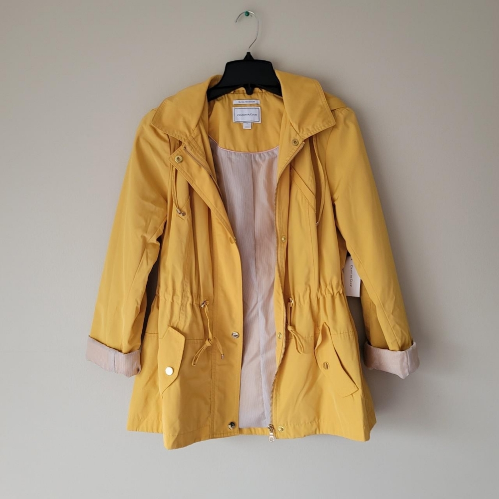 Petite Water-Resistant Hooded Anorak Jacket